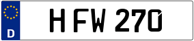Trailer License Plate